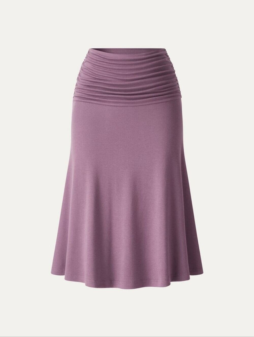 OGL CoolTouch Ruched Midi Mermaid Skirt Size S In Moran Purple.
